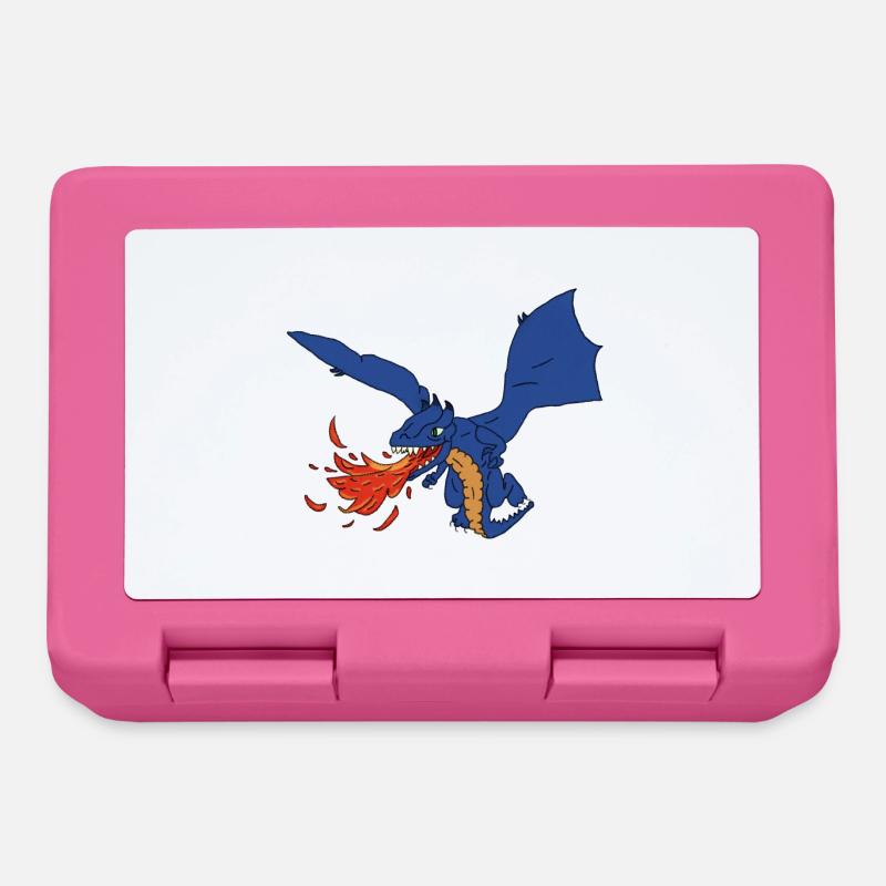 Drache - Brotdose - Pink