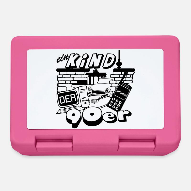 90er Party , Mottoparty , Mauerfall Edition (25) - Brotdose - Pink