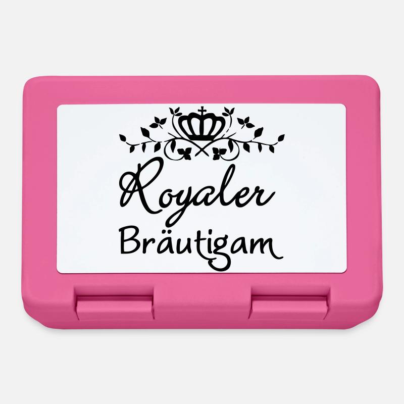 Royaler Bräutigam Geschenk - Brotdose - Pink