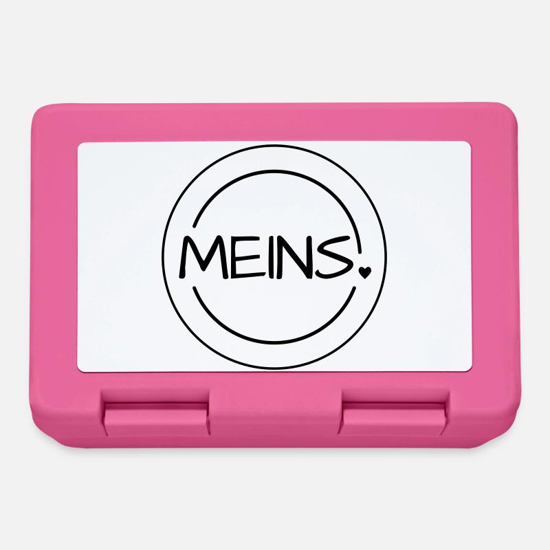 Meins Herz Stempel - Brotdose - Pink