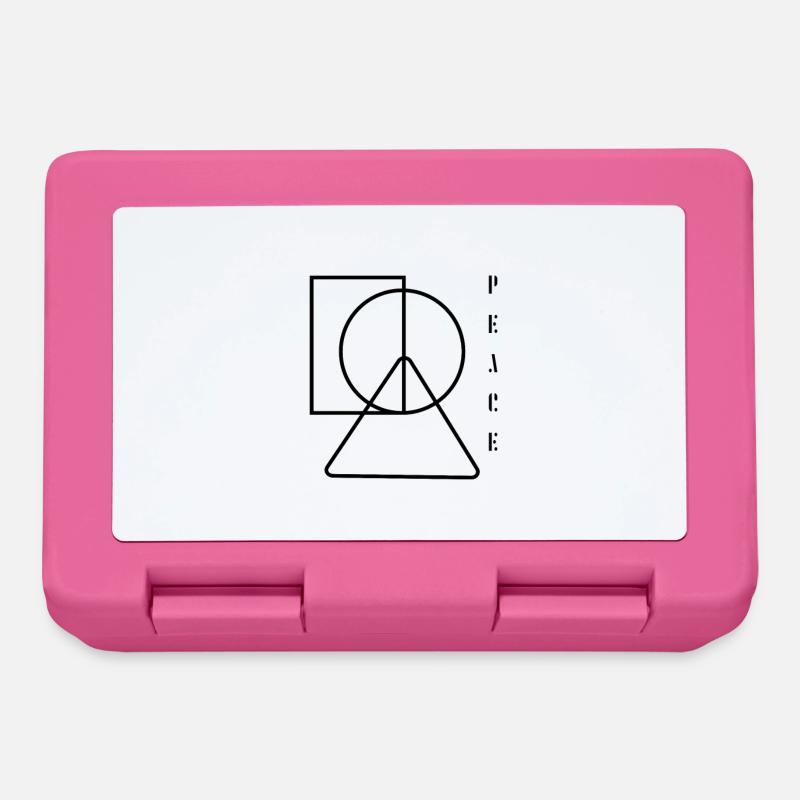 peace, Frieden, Friedensbewegung - Brotdose - Pink