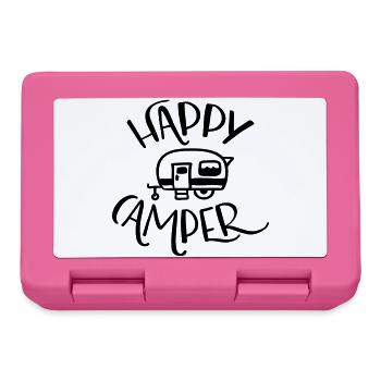 Happy Camper - Lunchbox - pink - Front