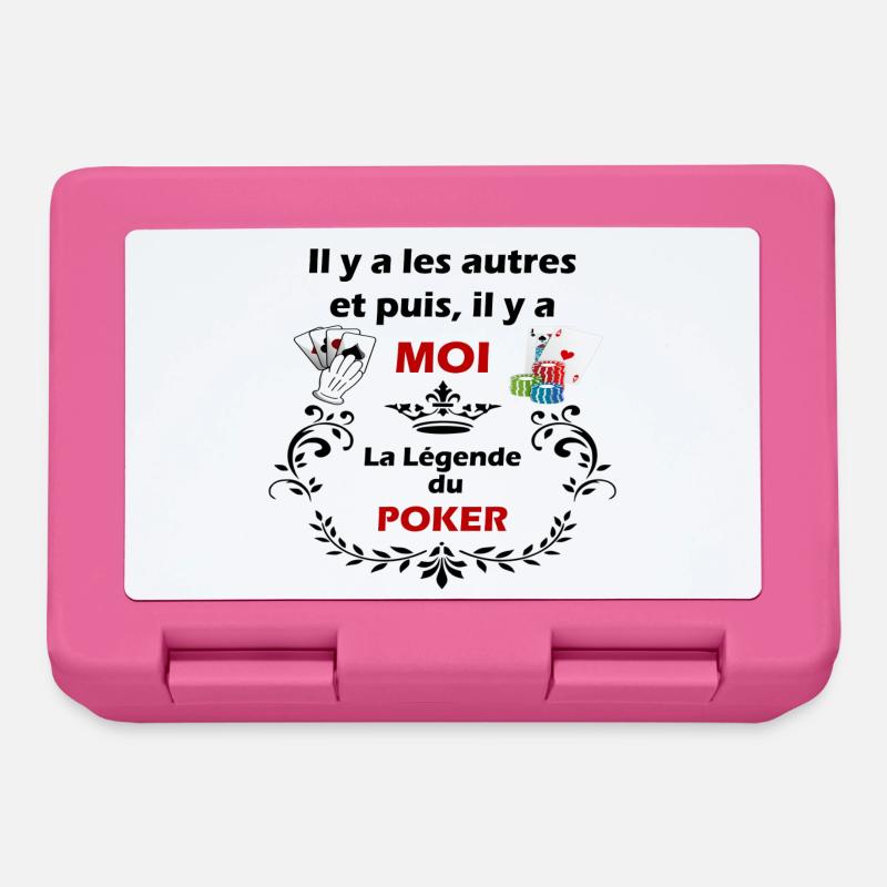 LA LEGENDE DU POKER - Boîte à goûter - rose