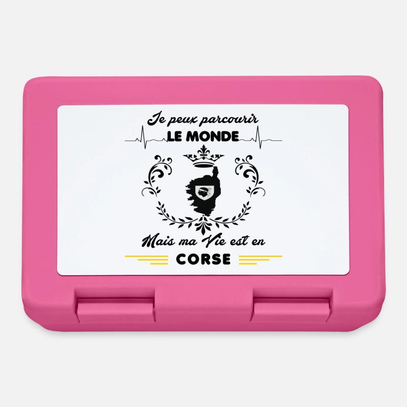 MA VIE EST EN CORSE - Boîte à goûter - rose