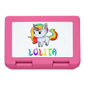 licorne Lolita - Boîte à goûter - rose - Devant