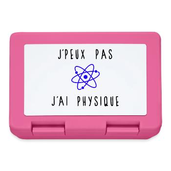 J'peux Pas J'ai Physique Atome Bleu - Boîte à goûter - rose - Devant