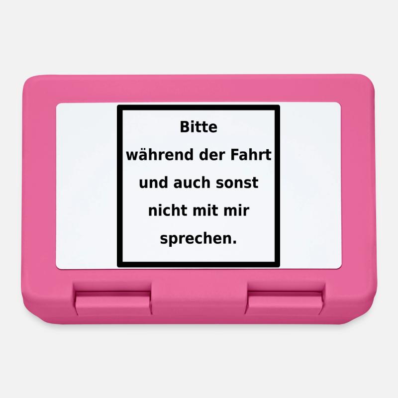 Genereller Warnhinweis. (black) - Brotdose - Pink