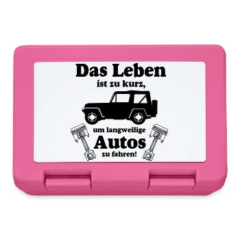Offroad ,Geländewagen , 4x4 Offroad - Leben(25) - Brotdose - Pink - Vorne