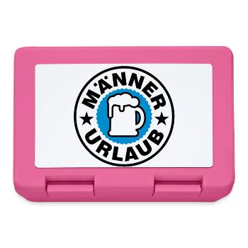 Männer Urlaub | Stempel - Lunchbox - pink - Front