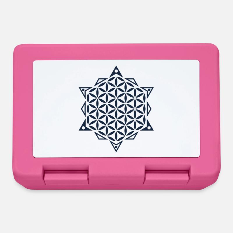 Fleur de vie, géométrie sacrée - Boîte à goûter - rose