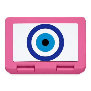 Blue Evil Eye - Lunchbox - pink - Front