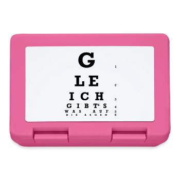 Optometrist - There's something on the eyes! - Lunchbox - pink - Front