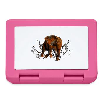 Atemberaubender Steampunk-Elefant - Brotdose - Pink - Vorne