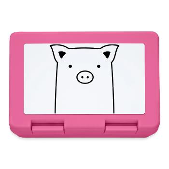 Piggy Pig Piglet Gift - Lunchbox - pink - Front