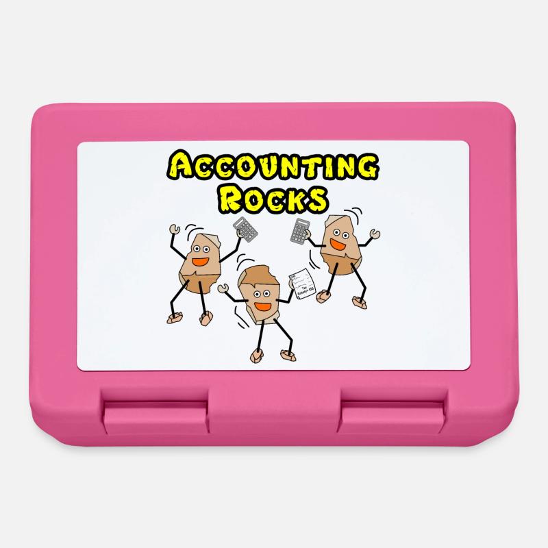 Comptabilité Rocks - Boîte à goûter - rose