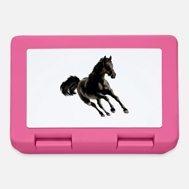 cheval - Boîte à goûter - rose