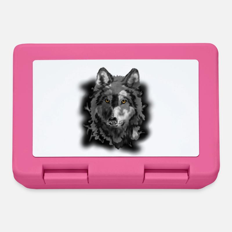 Wolf - Brotdose - Pink