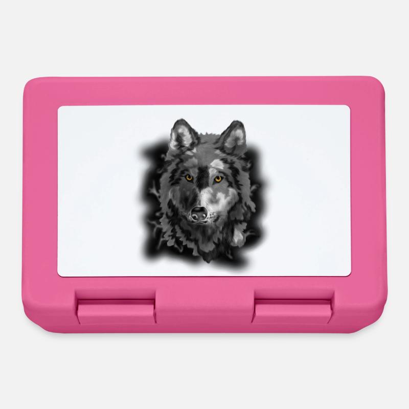 wolf - Lunchbox - pink