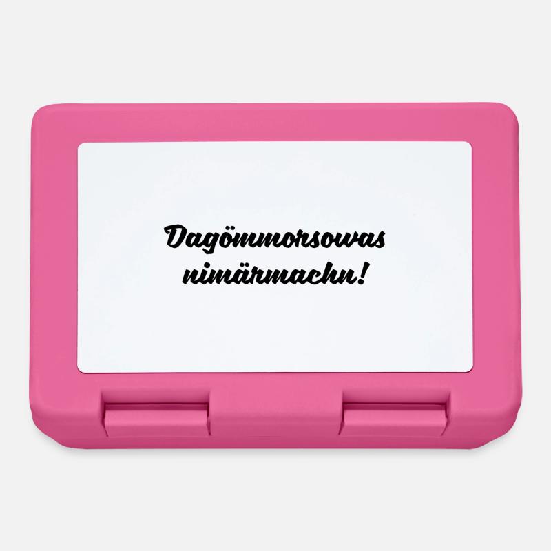 Nicht mehr Machen Sächsischer Spruch Ossi Geschenk - Brotdose - Pink