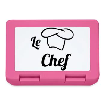 Le Chef - Boîte à goûter - rose - Devant