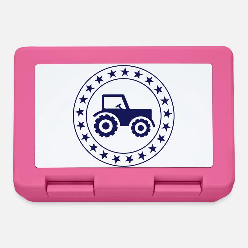 Agriculture - Fermier - Boîte à goûter - rose