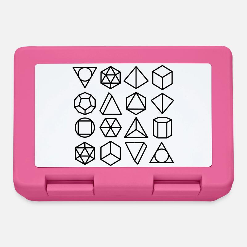 mathematical geometry - Lunchbox - pink