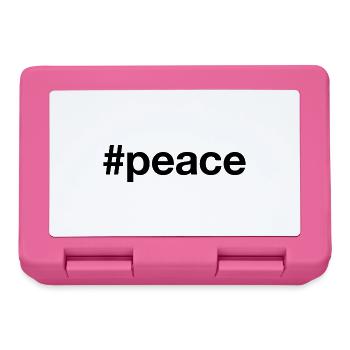 PEACE Hashtag - Brotdose - Pink - Vorne