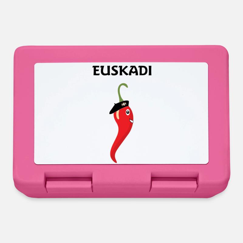 basque - Boîte à goûter - rose