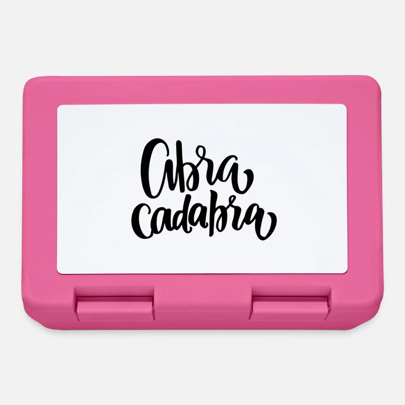Abra Cadabra lettering - Lunchbox - pink