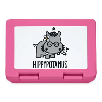 Hippypotamus - Boîte à goûter - rose - Devant