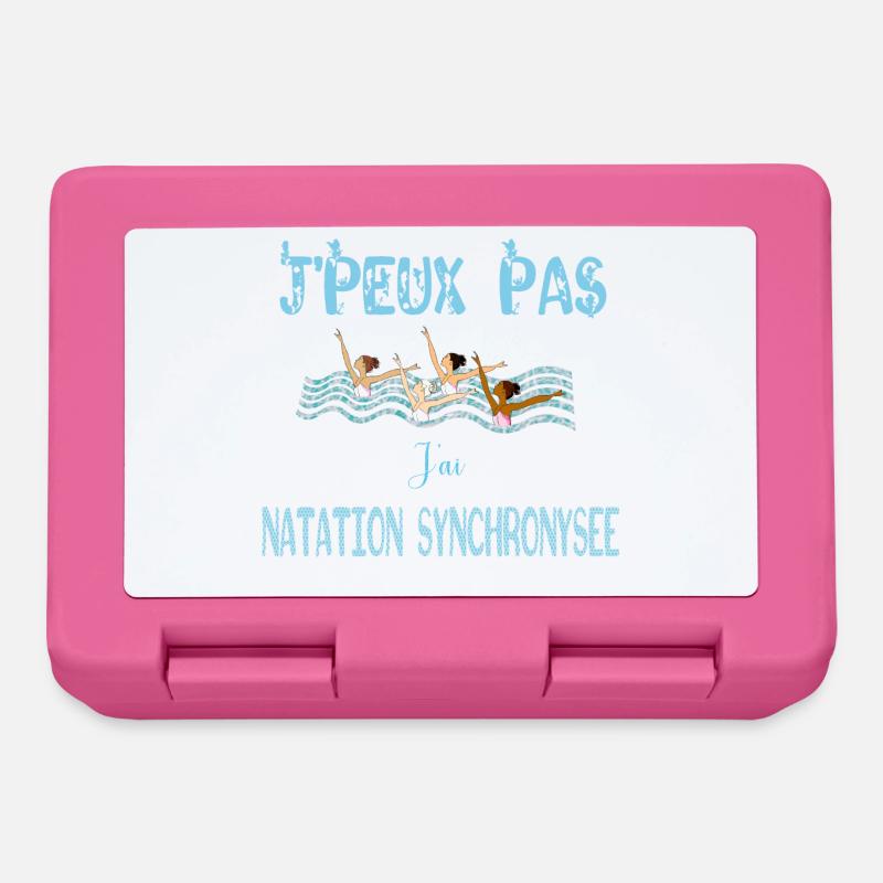 j'peux pas j'ai natation synchronisee - Boîte à goûter - rose
