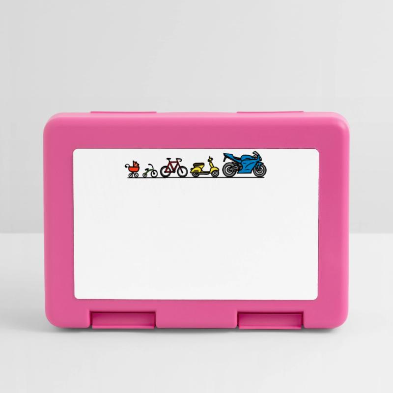Motorcycle motorbikes evolution development bikers Lunchbox