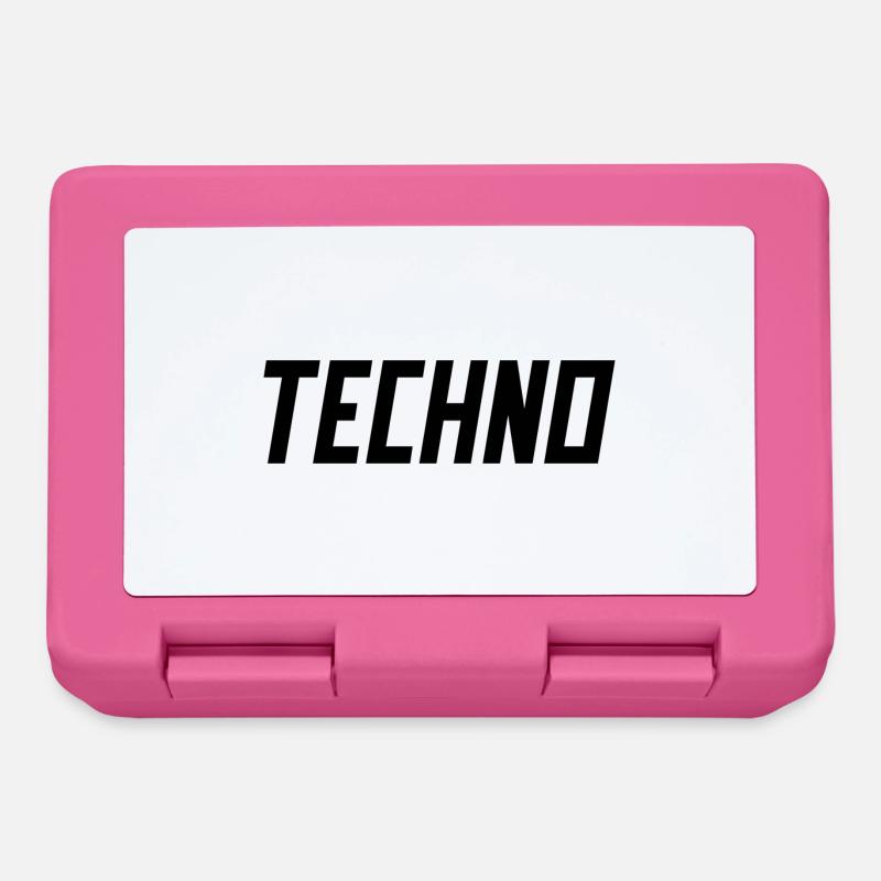 TECHNO Party Rave Techno 90s 90er - Brotdose - Pink