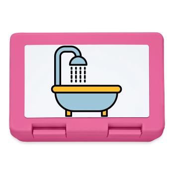 Badewanne - Brotdose - Pink - Vorne