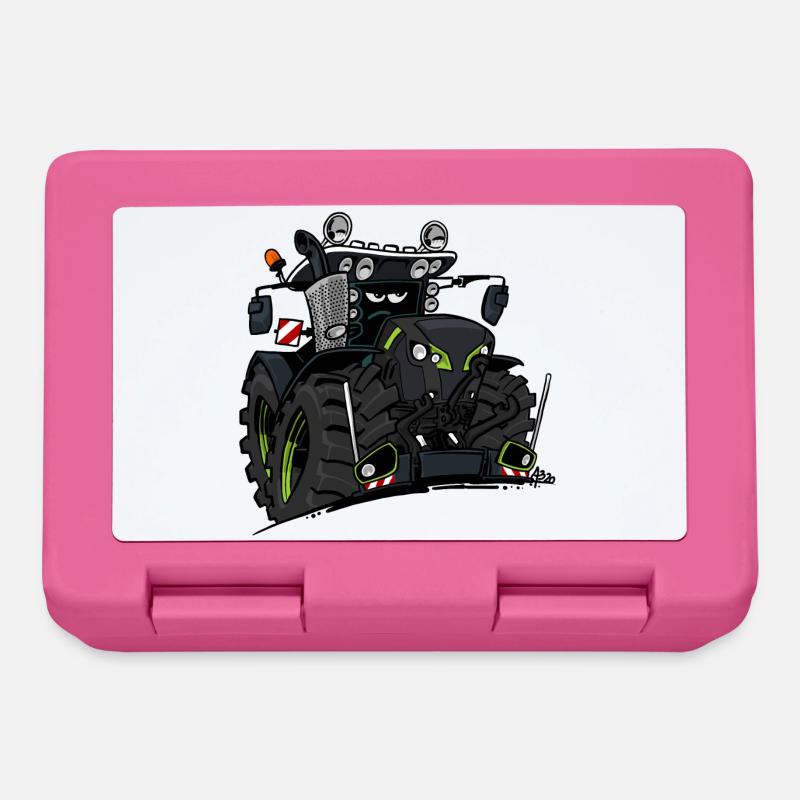 0927 C TRAKTOR SCHWARZ - Brotdose - Pink