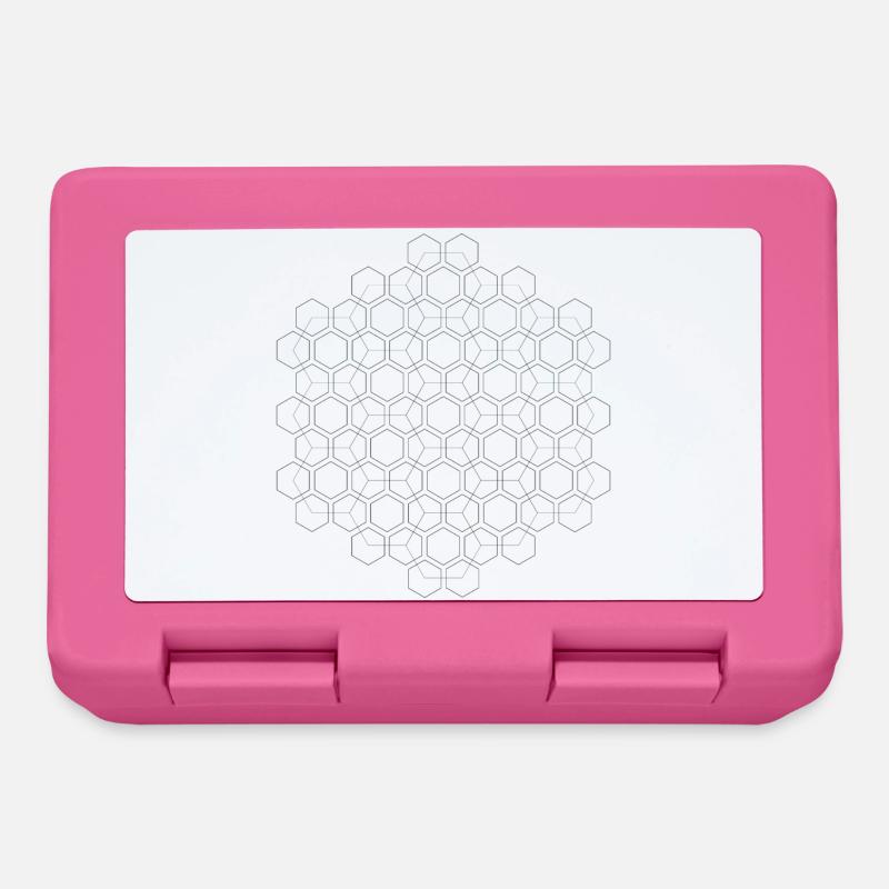 hexagon - Lunchbox - pink