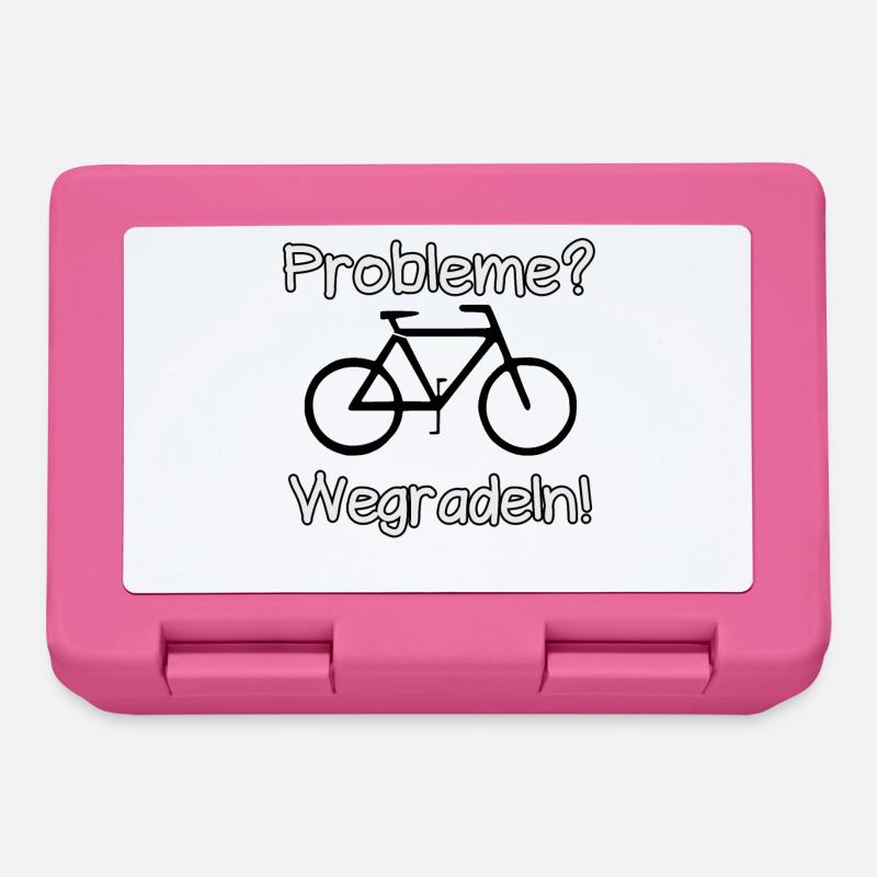 Problem Fahrrad Radfahren Radfahrer Spruch - Brotdose - Pink