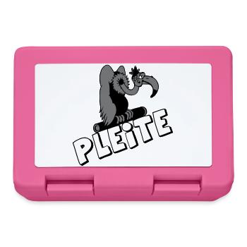 Plesiosaur Pleite Cartoon - Brotdose - Pink - Vorne