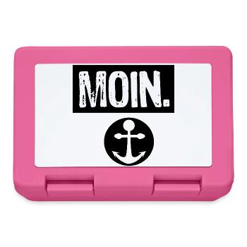 Jeu abstrait de couleurs en noir et blanc - Boîte à goûter - rose - Devant