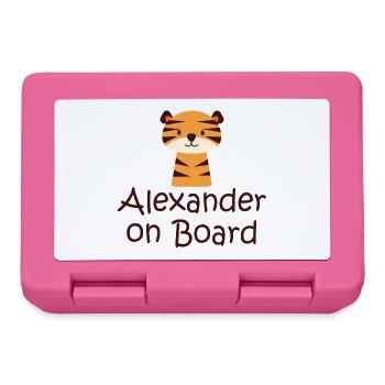 Alexander on board - Lunchbox - pink - Front