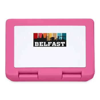 Belfast Nordirland Travel Souvenir Skyline - Brotdose - Pink - Vorne