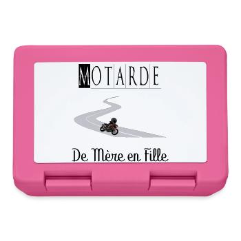 Motarde de Mère en Fille Moto - Boîte à goûter - rose - Devant