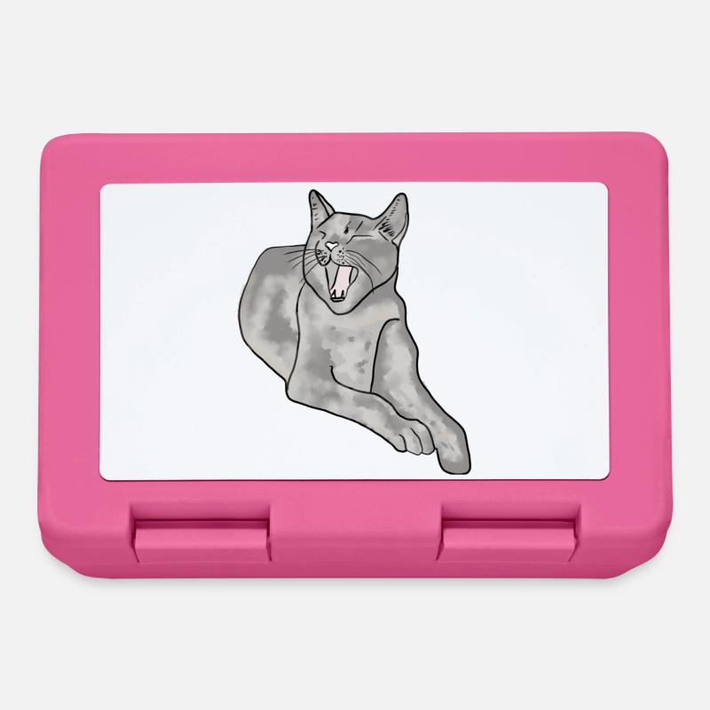 cat - Lunchbox - pink