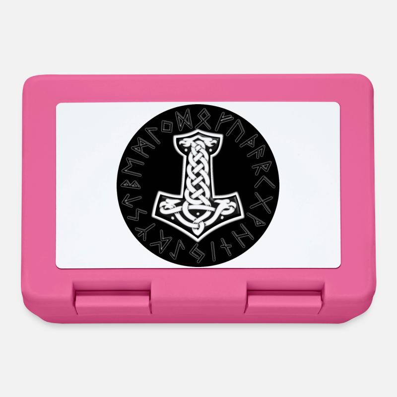 Mjölnir Celtique Nœud Runique - Boîte à goûter - rose