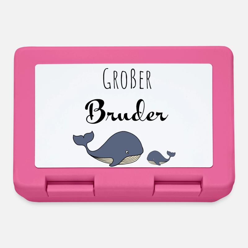 Großer Bruder Wal - Brotdose - Pink