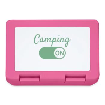 Camping Mode On - Boîte à goûter - rose - Devant