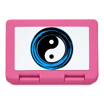 Yin-Yang Blau - Brotdose - Pink - Vorne