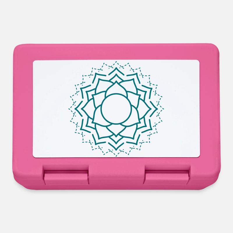 Motif floral complexe de mandala - Boîte à goûter - rose