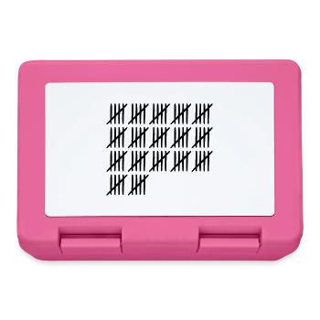 85 birthday tally sheet - 85 years old - Lunchbox - pink - Front