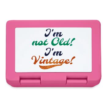 Alt Vintage Retro Statement - Brotdose - Pink - Vorne